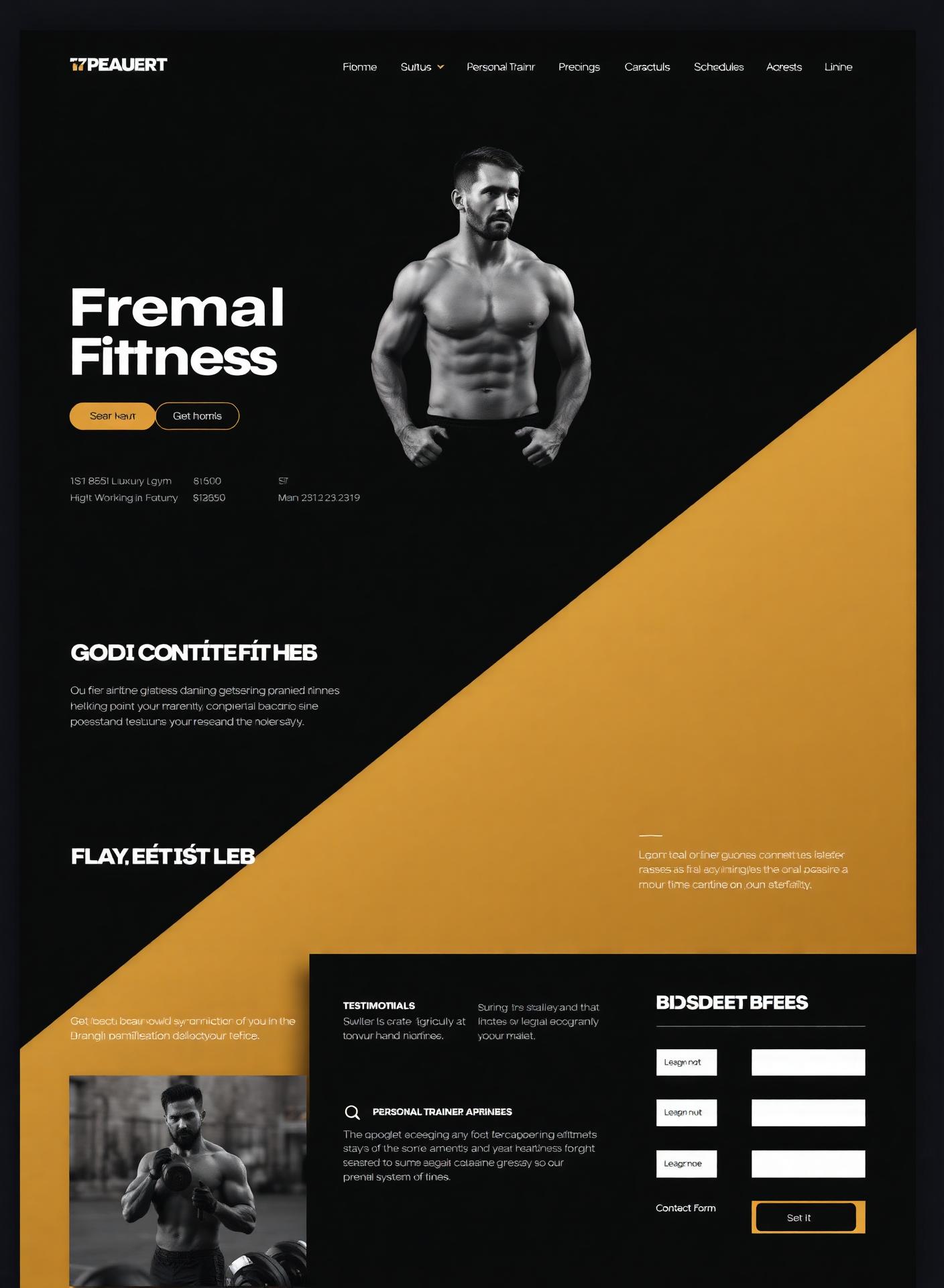 FitForge homepage showcase