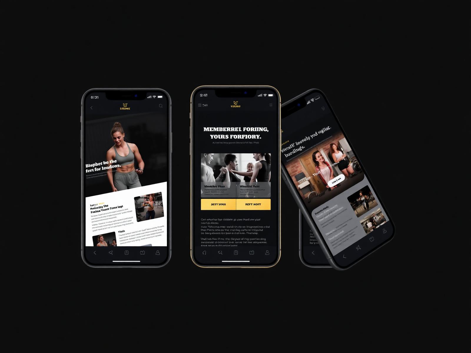 FitForge mobile responsive showcase