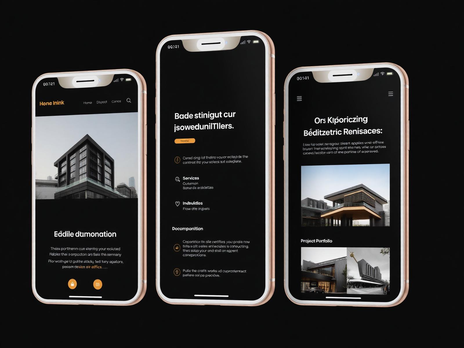 Nova Construction mobile responsive showcase