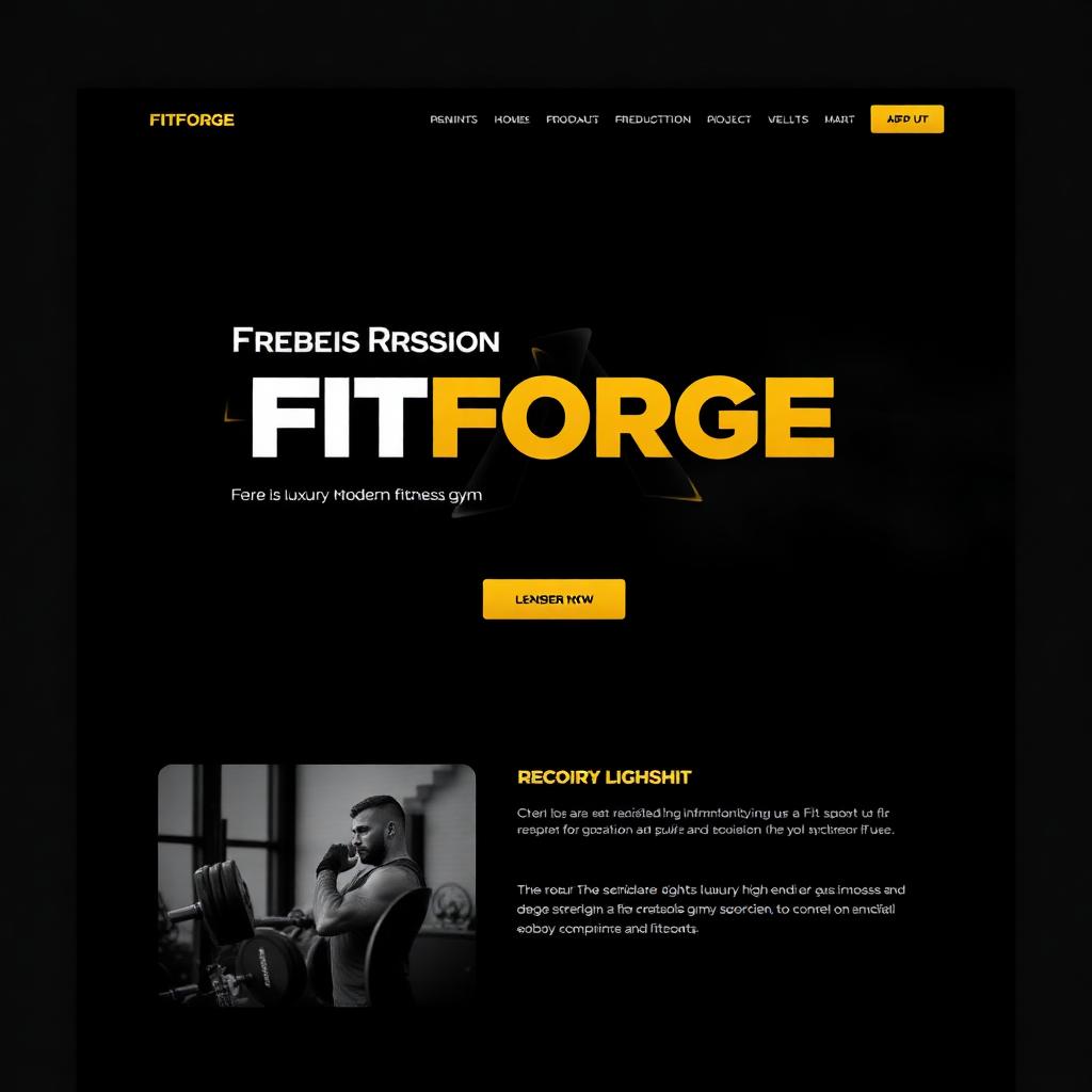 FitForge project preview